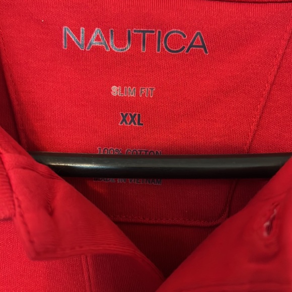 Nautica polo style shirt short sleeve Red and Blue size XXL - Picture 3 of 6